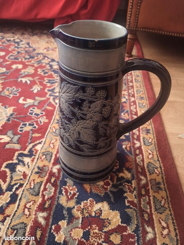 Pichet à bière (Magnifique pot en grès d'Alsace) (image 1)