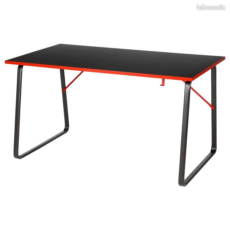 HUVUDSPELARE
Bureau gamer, noir, 140x80 cm (image 1)