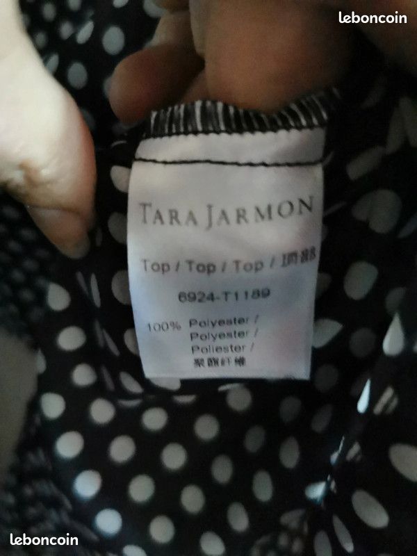 Top blouse haut femme taille 40 marque Tara Jarmon (image 3)