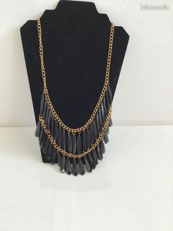 Collier rétro noir