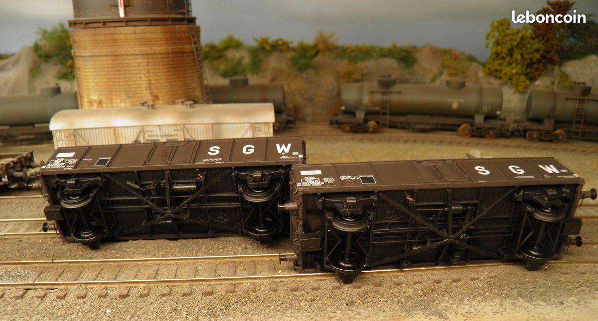 Coffret 2 Tombereaux TH30 SGW – R37 – Époque III – Échelle HO (1:87) – Neuf