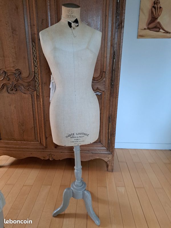 Buste de mannequin de couture Stockman vintage taille 38