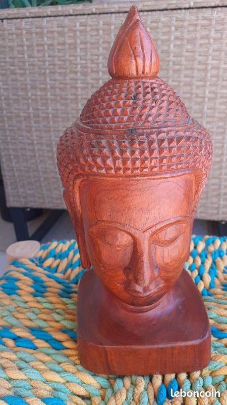 Statue Bouddha en bois (image 1)