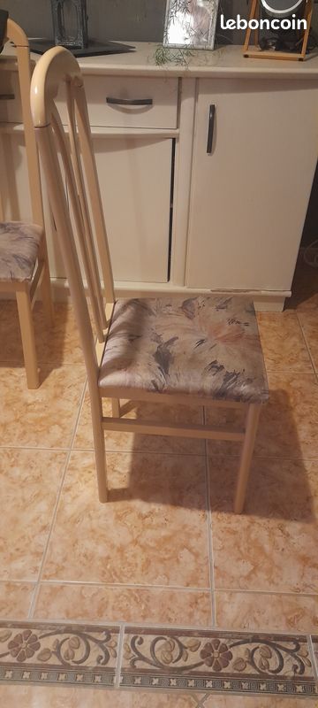 Chaise vernis rose pêche à renover (image 2)