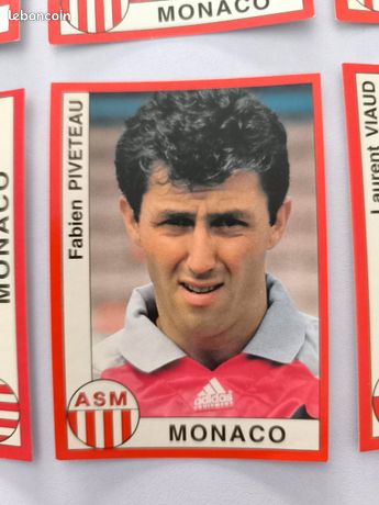 Carte Postale AS Monaco 1994-1995 Signée Par Piveteau – Collection Football Vintage