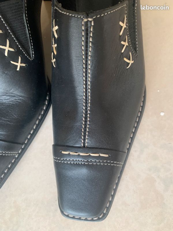 Chaussures noires neuves talon 5cm T36 (image 1)