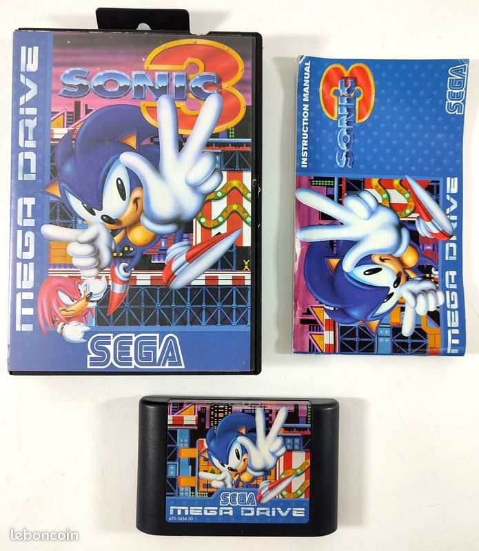 Jeu Sega Mega Drive - Sonic The Hedgehog - Complet (CIB) - Jeux vidéo