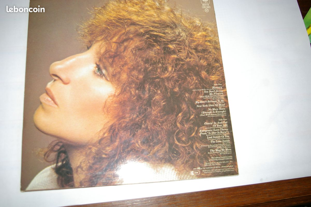 Vinyle 33T Barbra Streisand (image 1)