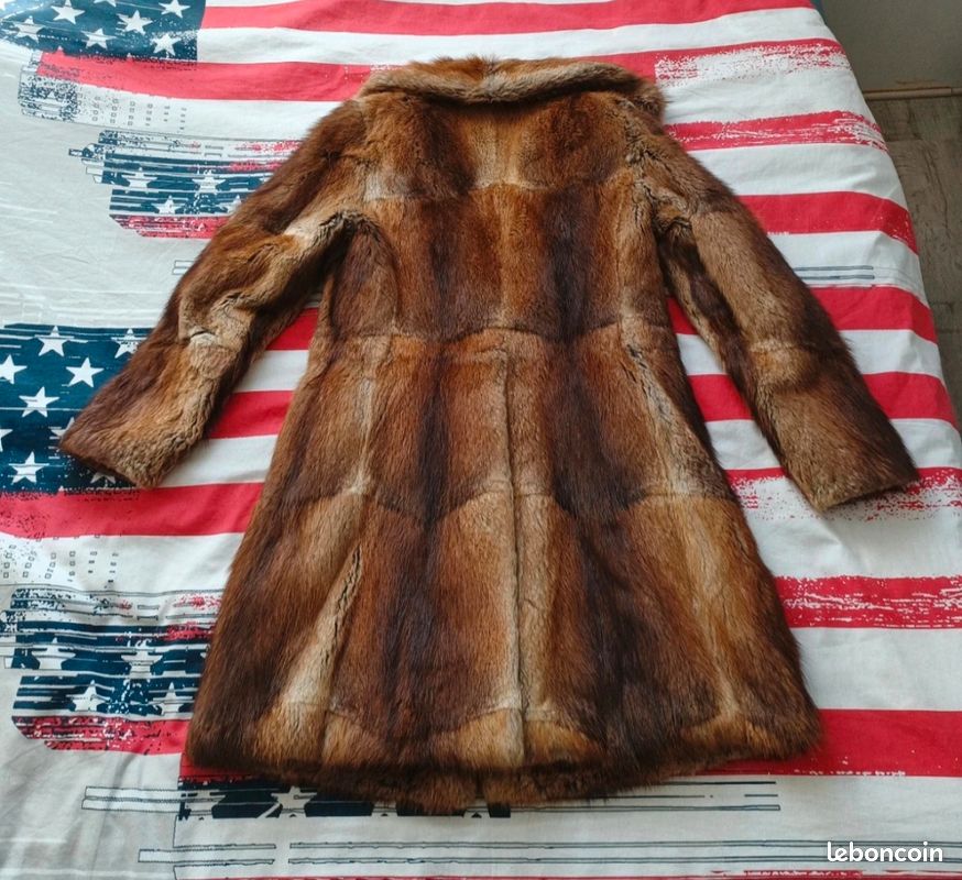 Manteau de fourrure véritable en Ragondin (image 3)