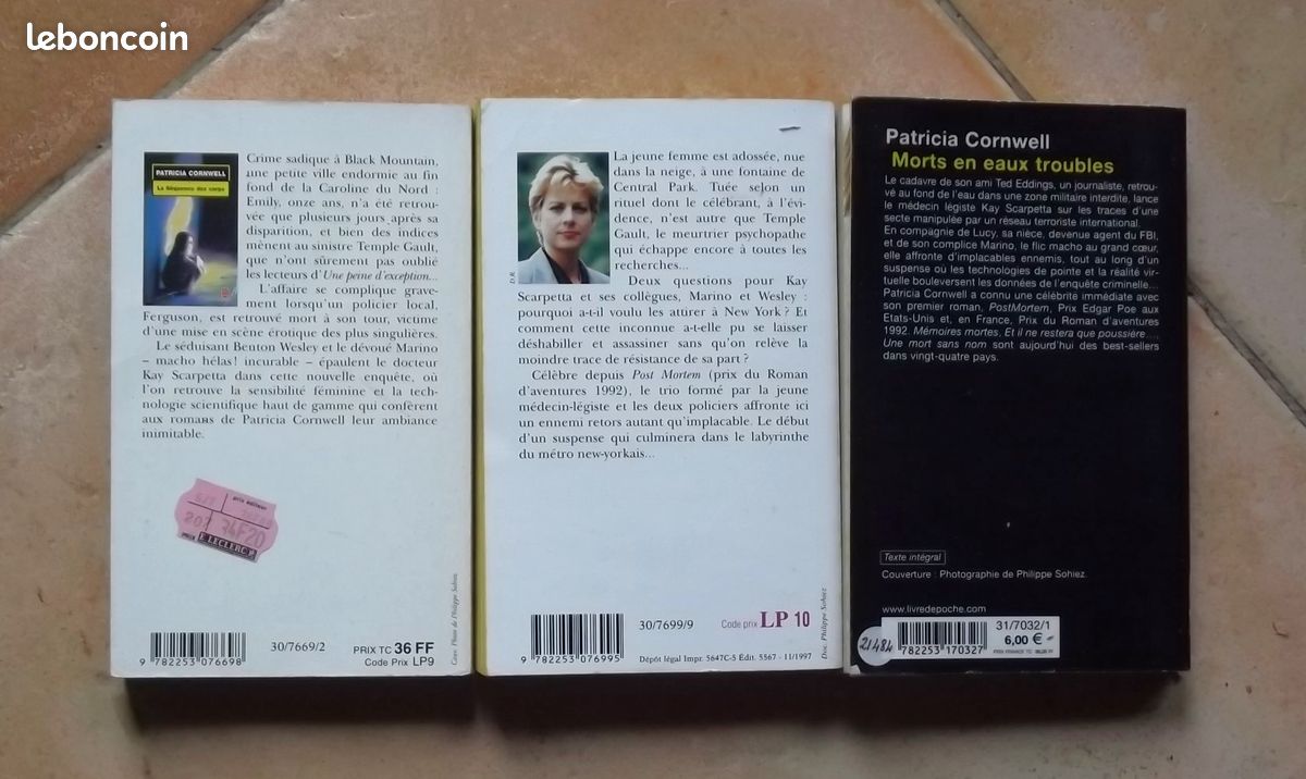 Lot 6 poches Patricia Cornwell (image 2)