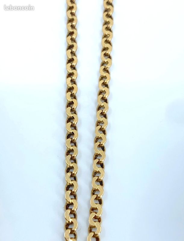Chaine Mailles Infinity Plates Or Jaune (image 3)