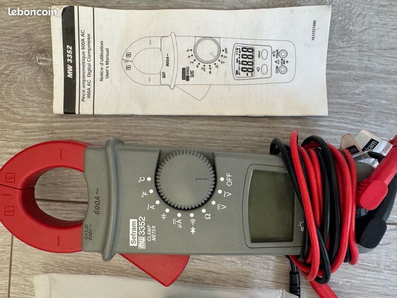 Pince ampèremétrique 600A AC (image 2)