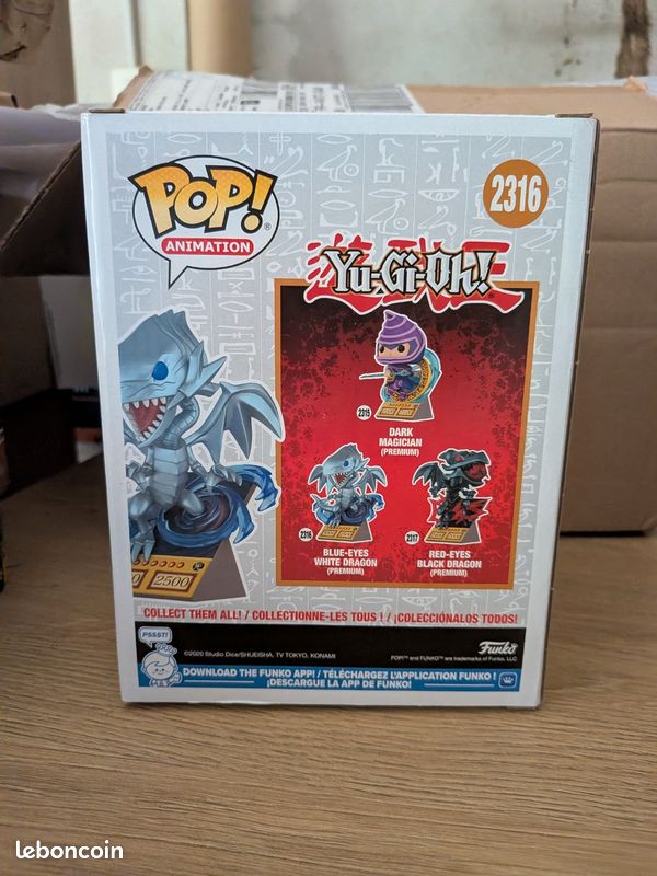 Funko Pop 2316 Blue Eyes White Dragon Yu Gi Oh (image 3)