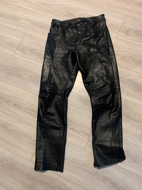 Pantalon cuir homme - Noir