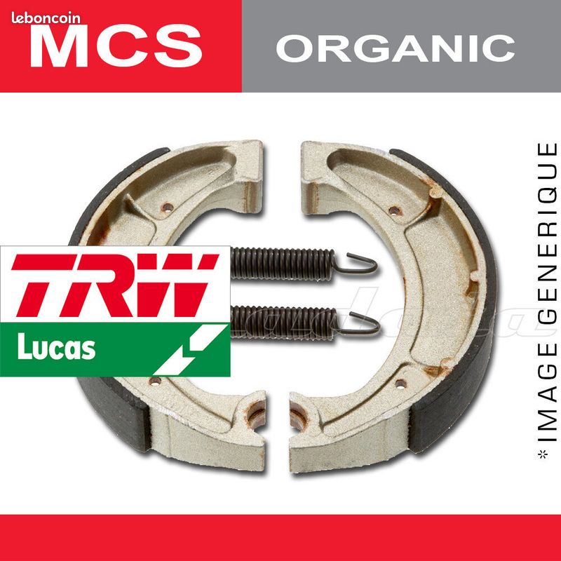 Jeu De Mâchoires De Frein Arrière TRW Lucas MCS 990 - Compatible SYM 150 Husky 1999