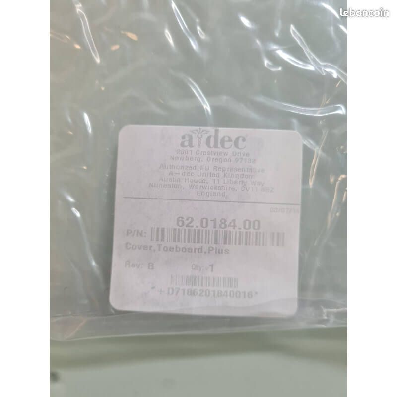 Housse, Plinthe, plus pour fauteuil / siège dentaire ADEC 62.0184.00 (image 2)