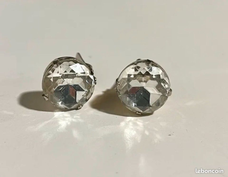 Boucles D'oreilles Clips Vintage Courrèges - Boules Dorées - Style Rétro Authentique