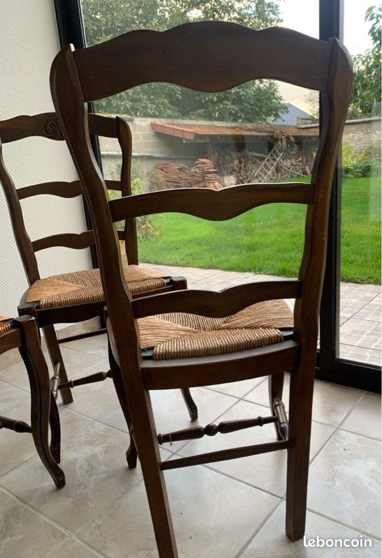 Chaise en hêtre et paille (image 3)