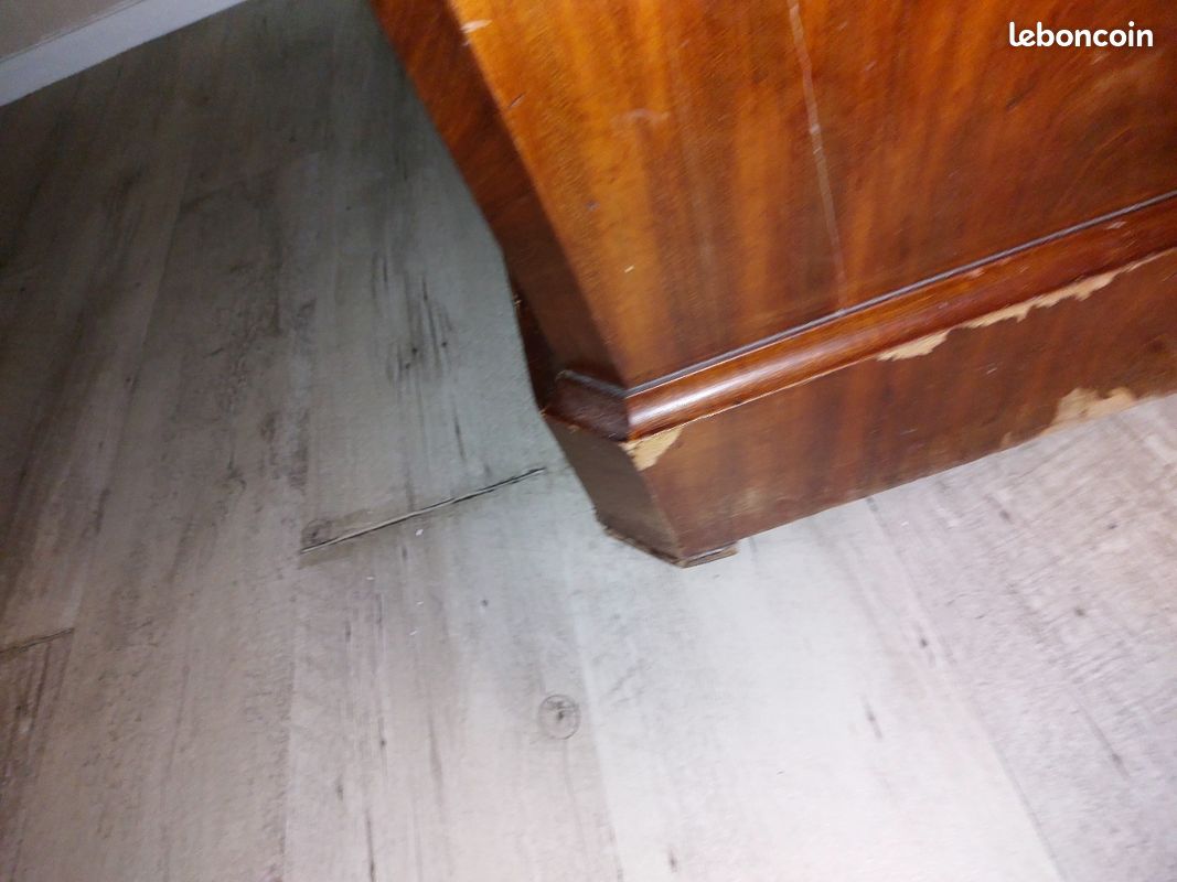Commode ancienne acajou avec marbre (image 5)