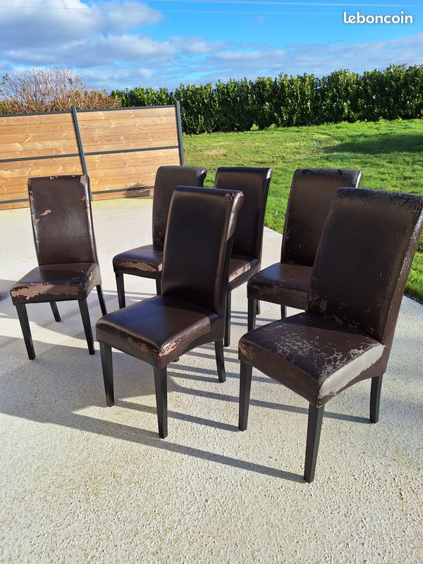 6 chaises a retapisser (image 1)