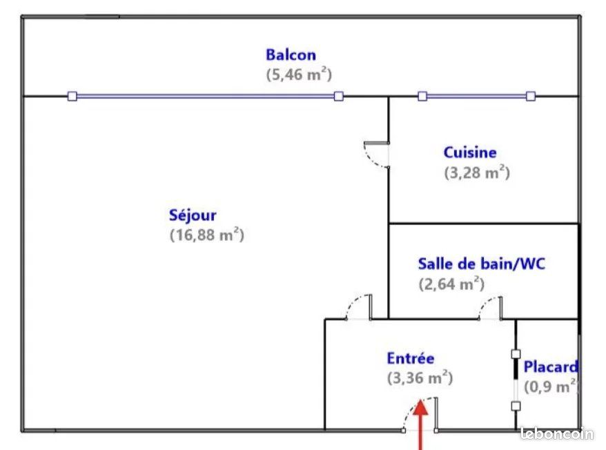 Studio 1 pièce 27 m² (image 10)