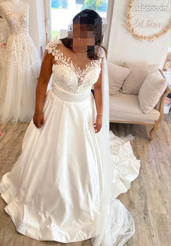 Robe de mariée Anna Sposa Blanc cassé/Ivoire Taille 42 Vêtements