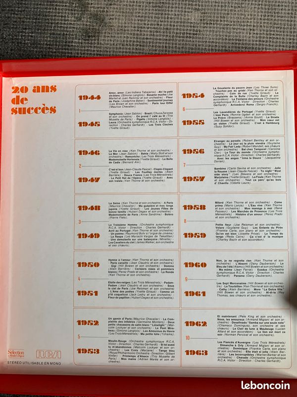 Coffret hit parade 20 ans de succès (image 3)