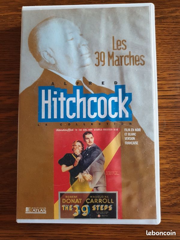 Cassette Vidéo K7 VHS les 39 marches d'Alfred Hitchcock (image 1)