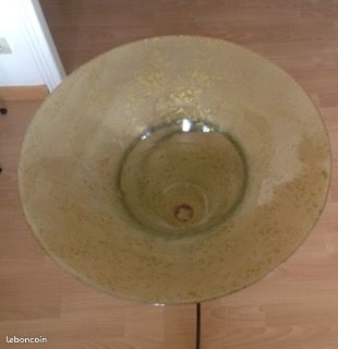 Vasque décorative sur pied en fer forgé (image 2)