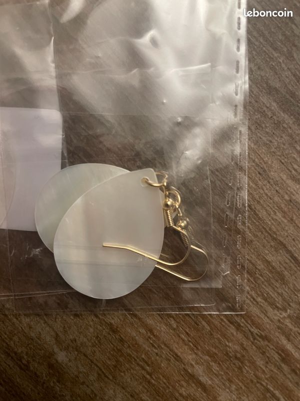 Boucles D'oreilles Longues En Nacre Élegantes Pour Femmes Style Vacances (image 2)