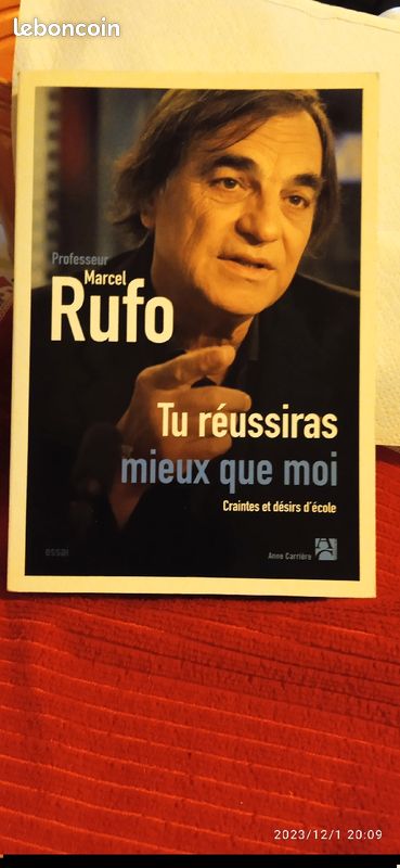 Livre, de Marcel rufo" tu réussiras mieux que moi" (image 1)