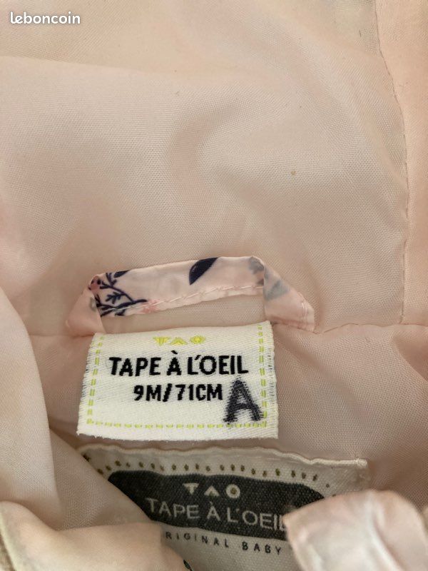 Doudoune Tape à l’oeil bébé rose 2 tailles (image 4)