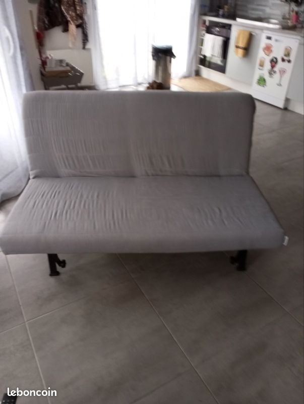 Canapé tissu gris BZconvertible (image 2)