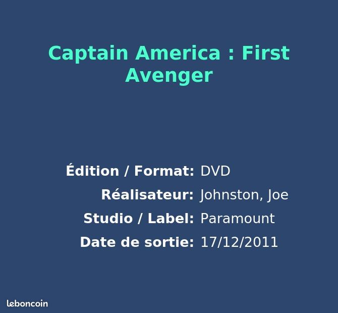 Captain America : First Avenger (image 2)