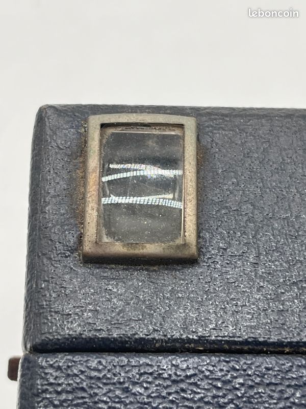 Appareil photo vintage Goldy 6x9 boîtier noir avec étui cuir France #zz35 (image 8)