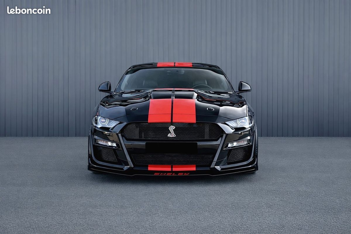 MUSTANG V8 FASTBACK GT 5.0L BVA10 450cv look SHELBY GT500 - malus ecolo + coc inclus - 1er main - Pack premium & confort - HIFI premium B&O + caisson basse - JA 20' - ressorts courts Kw - GTIE 1 an (image 2)