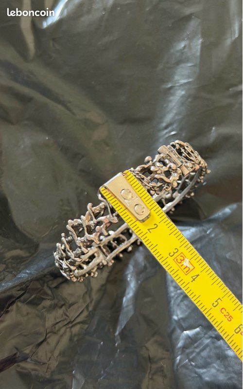 Bracelet cadenas ouvert plaqué or 18k - Bijoux Argent/Doré