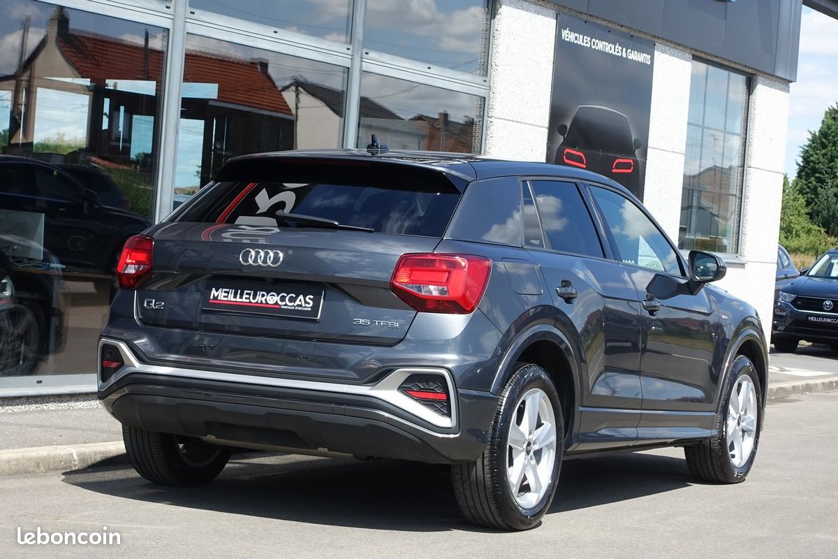 Q2 35 Tfsi S-Line S-Tronic 150 ch Virtual cockpit/Cuir chauffant/Gps Europe/Caméra de recul/Carplay/Régulateur/Attelage/1*Main/Garantie 12 mois (image 7)