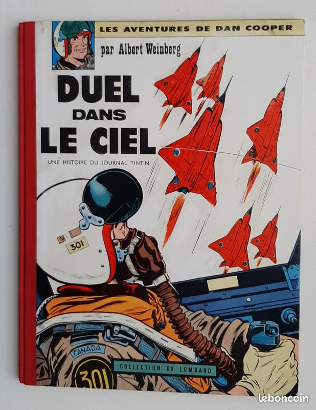 Belle BD Duel dans le ciel, Edition originale de 1962 (avec les pointsTintin) (image 1)