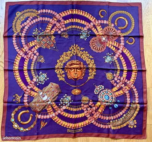 Foulard Hermès Kosmima En Soie - Multicouleur - Occasion - Fabriqué En France