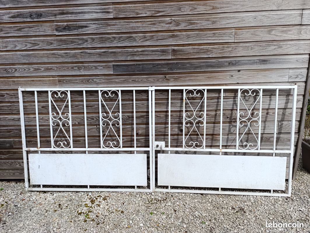 Portail fer forgé hauteur 1,20 m par 3m (image 2)