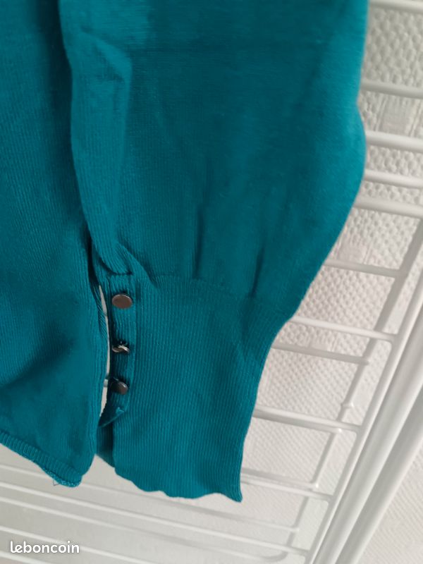 Pull léger turquoise (image 6)