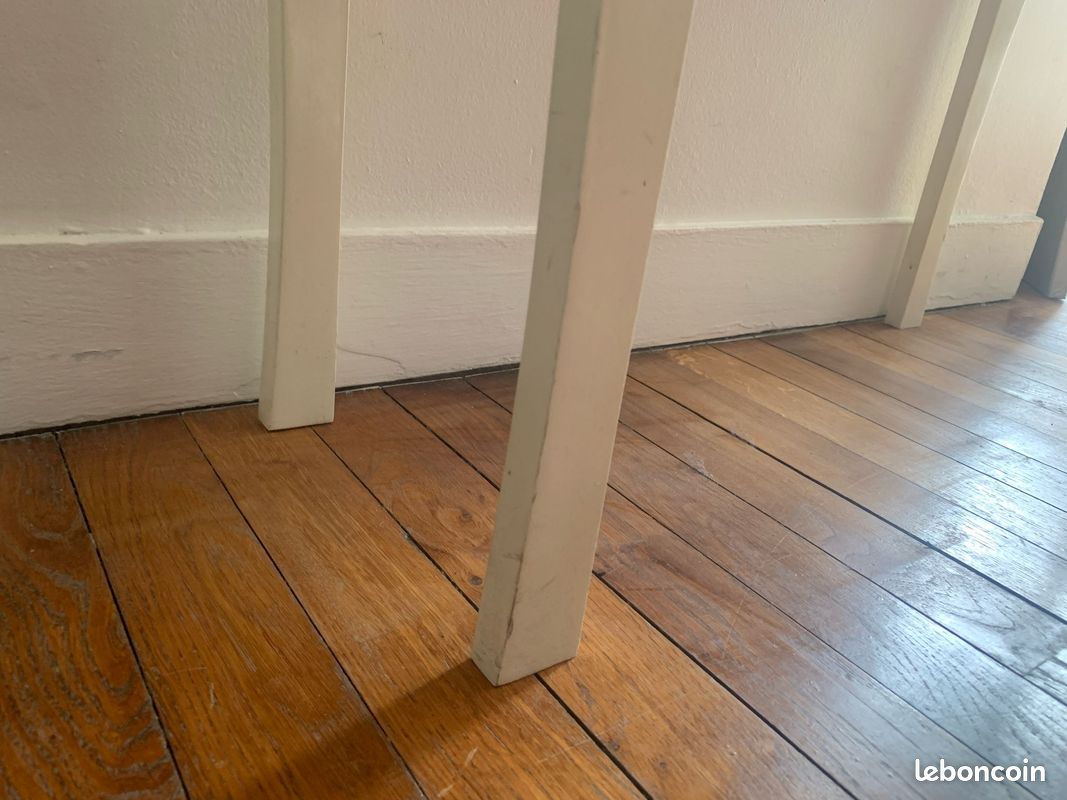 Meuble d'entrée / d'appoint baroque blanc (image 2)