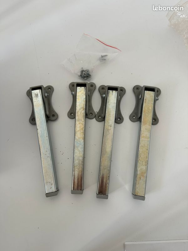 4 Pieds De Meuble, Noir, 10 Cm, Pieds De Meuble Triangulaires, Pieds En Metal Pour Meubles Pieds De Meuble Table De Chevet Pieds De Meuble Tv