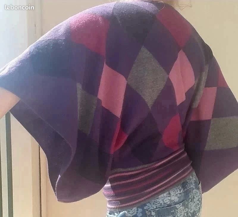 Vintage United Colors of Benetton Pull en laine tricoté, taille adulte, grande - France