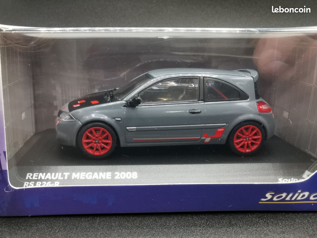 Voiture miniature RENAULT MEGANE 2008 RS R26 R MOONSTONEGREY