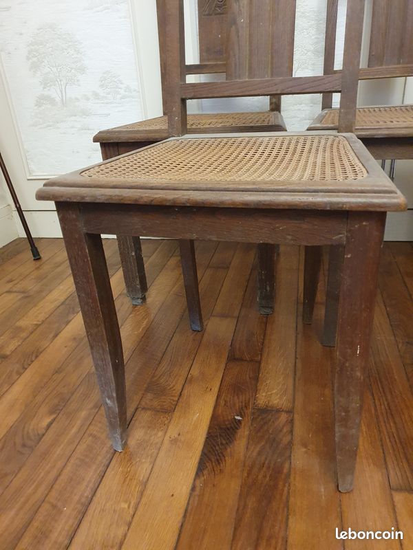 Lot de 5 chaises anciennes (image 4)