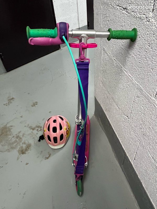 Trottinette enfant play 5 avec frein - Violette (image 3)