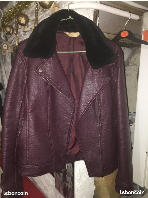 Veste similicuir Hollister (image 1)