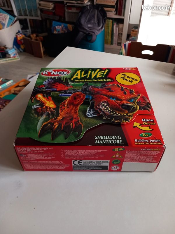 Jeu de construction rétro K'NEX Alive - Shredding Manticore (Réf 11039) - 100% Complet avec Boîte et Notice Tbe (image 1)